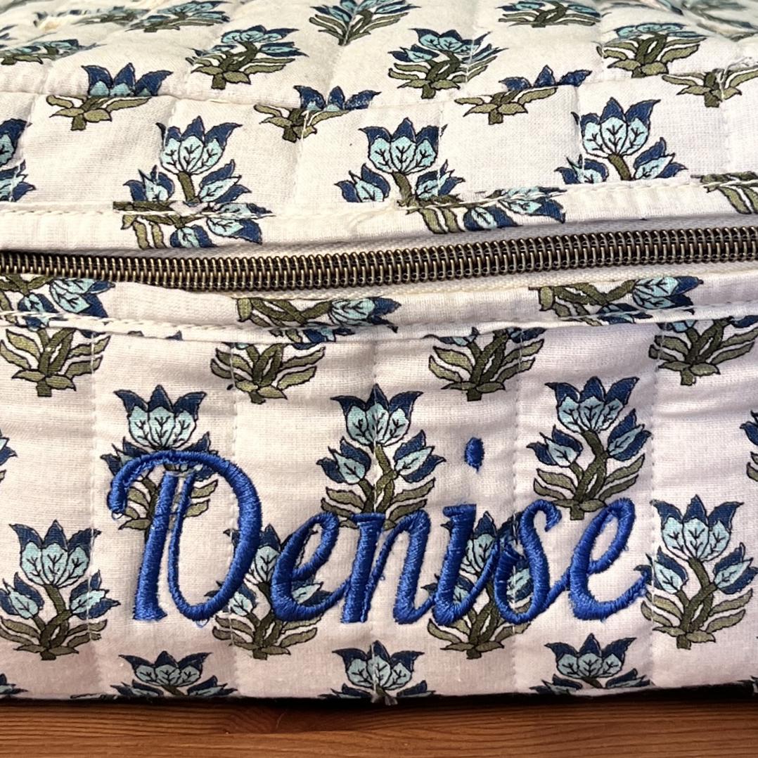 Block Print Travel Case