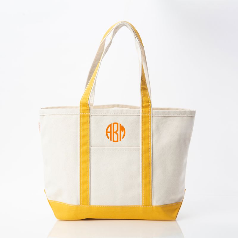 Monogrammed Canvas Bag