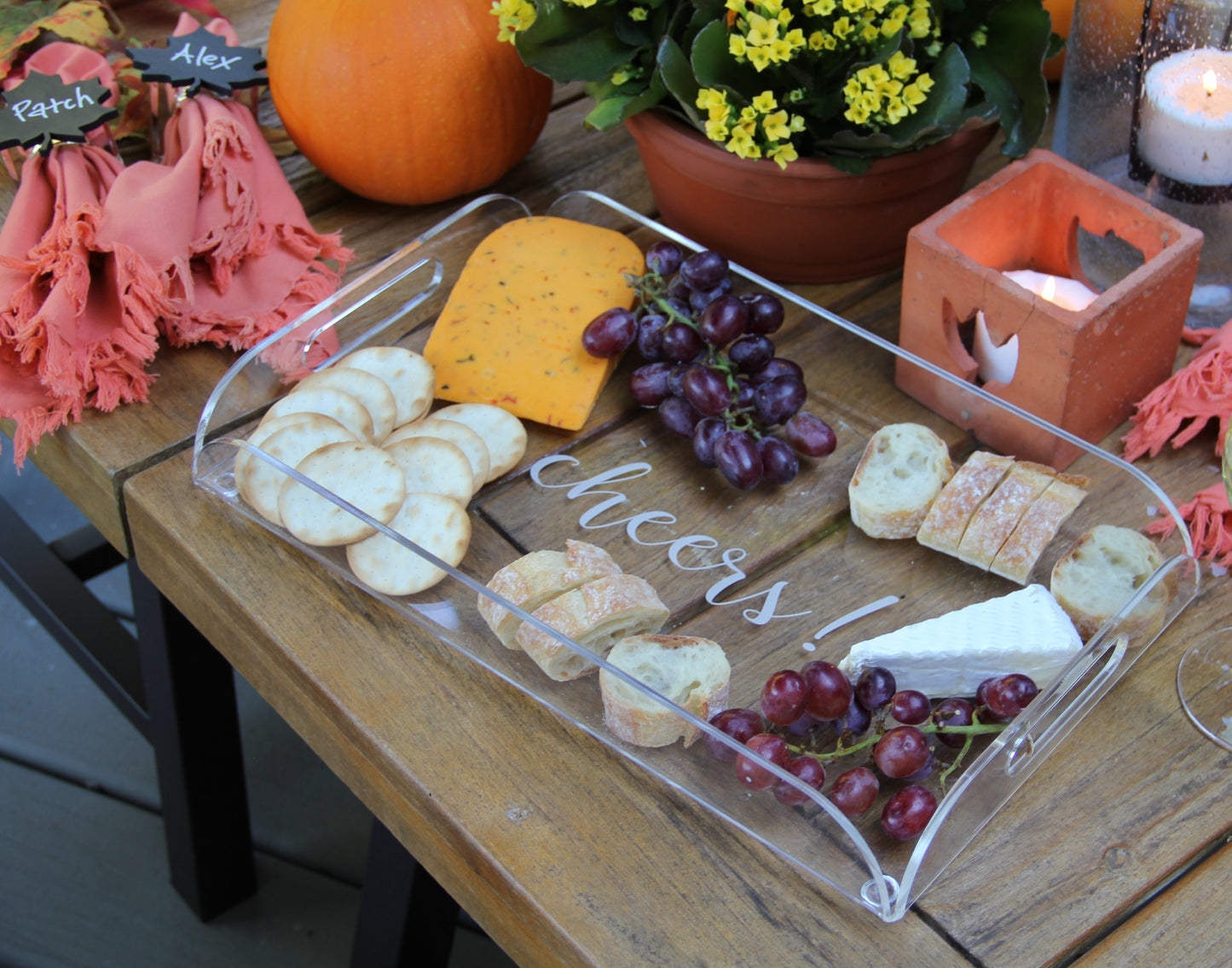 Acrylic Tray - curved edge