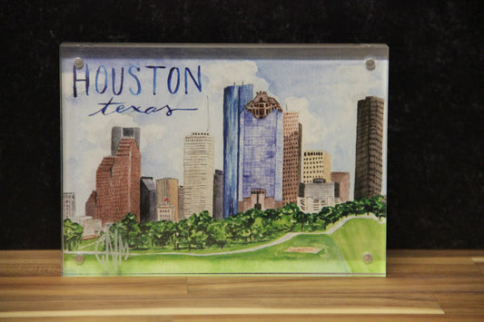 Customized Acrylic Frame & Watercolor Print