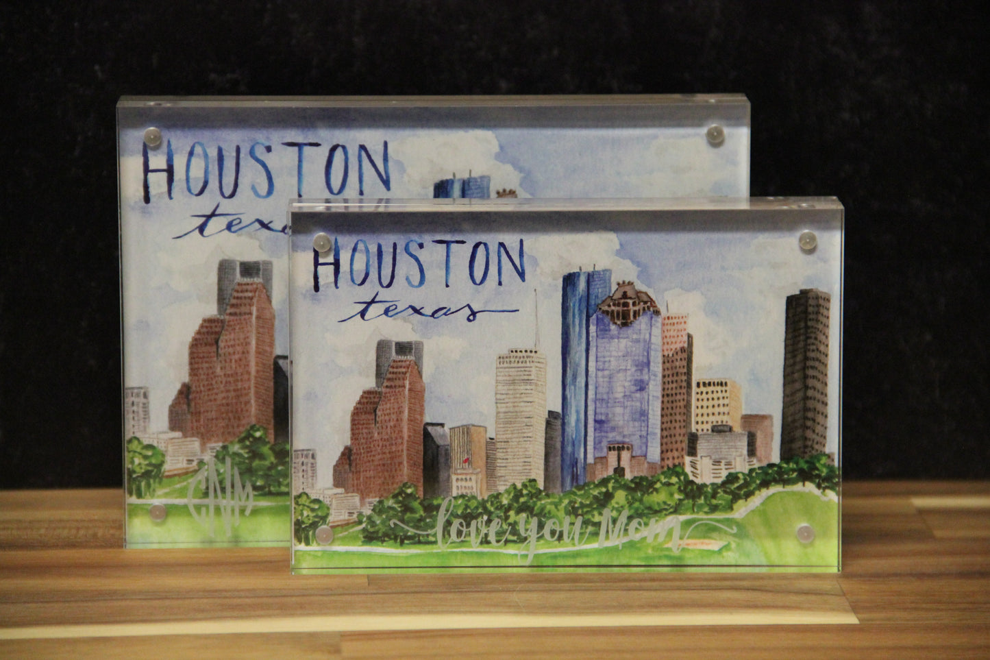 Customized Acrylic Frame & Watercolor Print