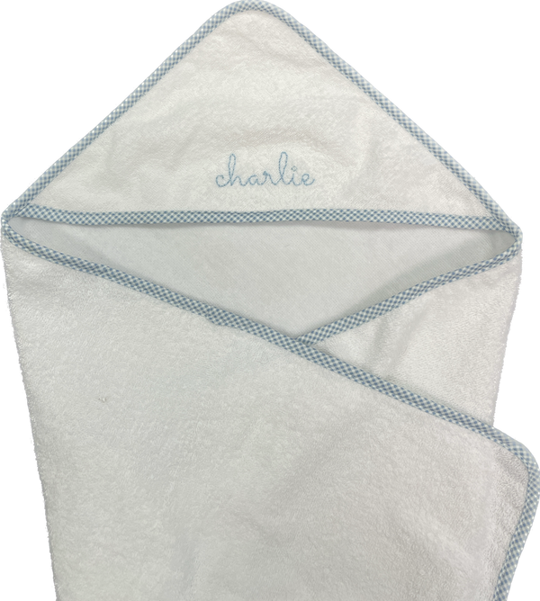 Embroidered Hooded Bath Towel
