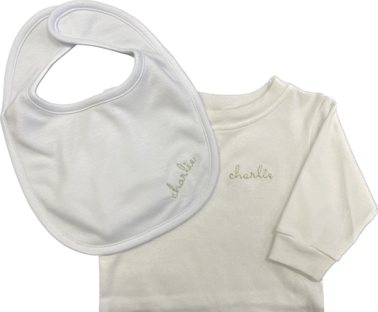 Custom Embroidered Long Sleeve Onesie