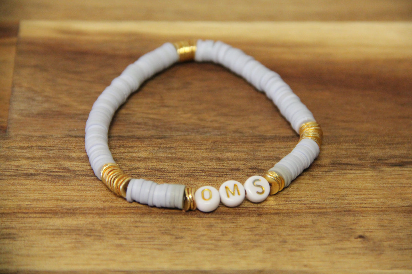 Initial Beaded Bracelet