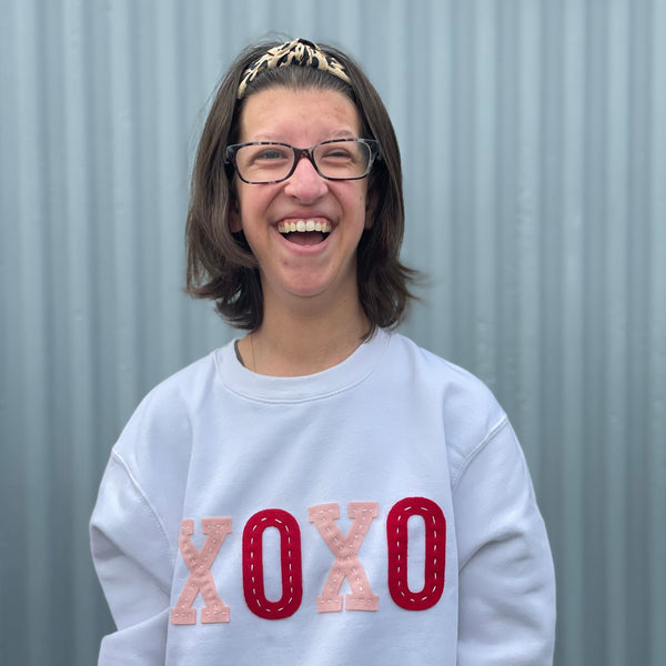 XOXO Embroidered Sweatshirt