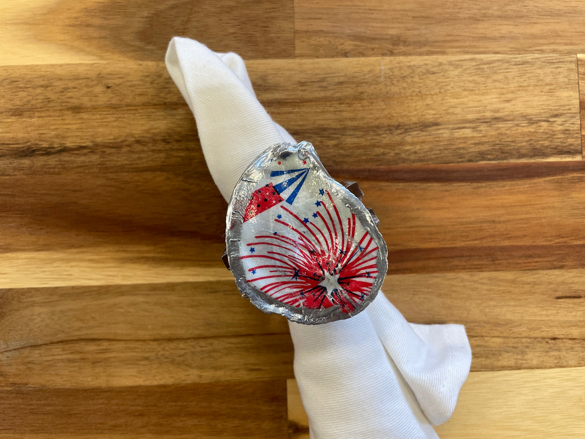 Fireworks Shell Napkin Rings