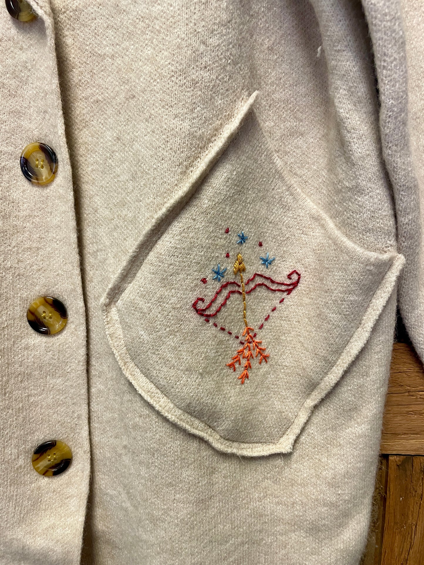 Lots of Love Hand Embroidered Cardigan