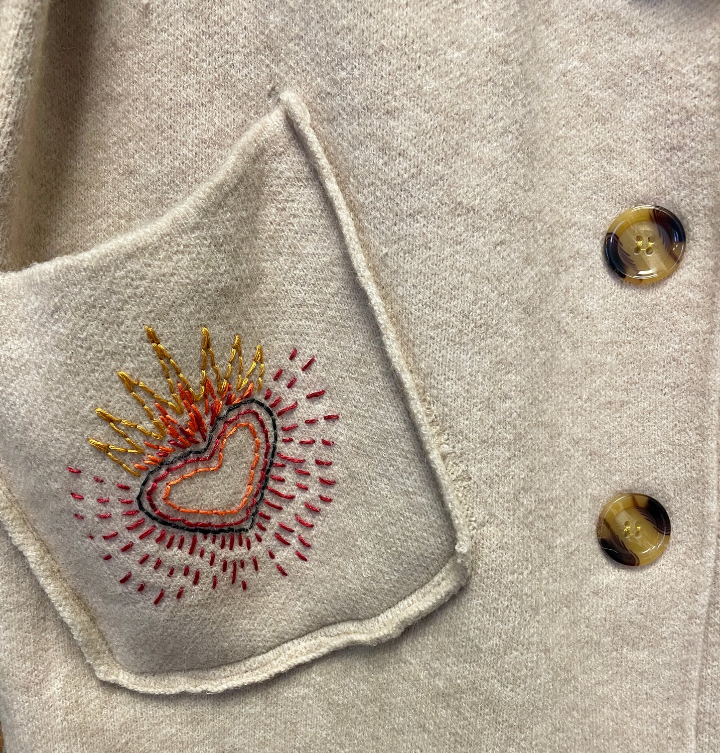 Lots of Love Hand Embroidered Cardigan