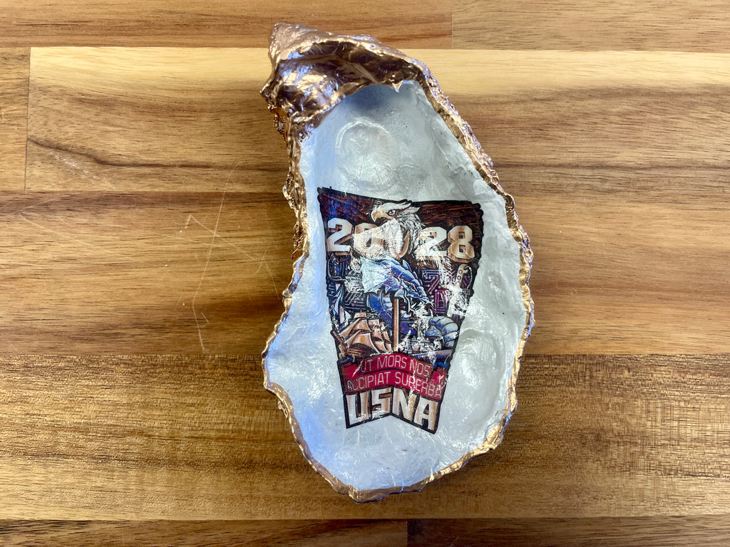 USNA Shell Ornament or Ring Dish
