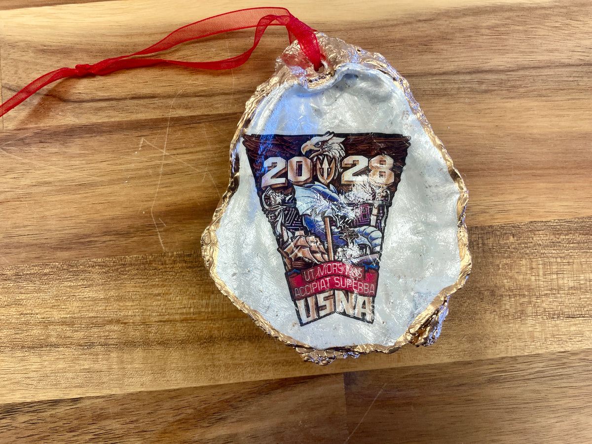 USNA Shell Ornament or Ring Dish