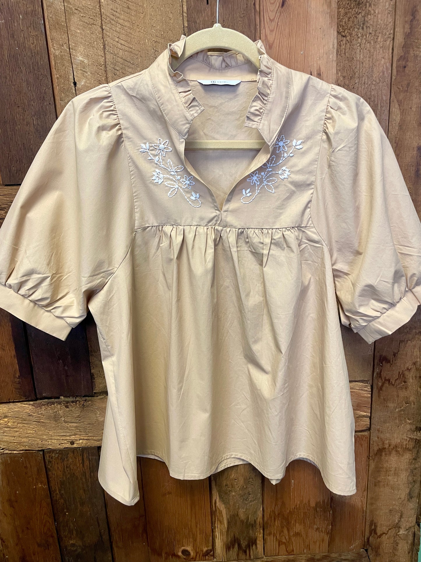 Hand Embroidered Jamie Shirt