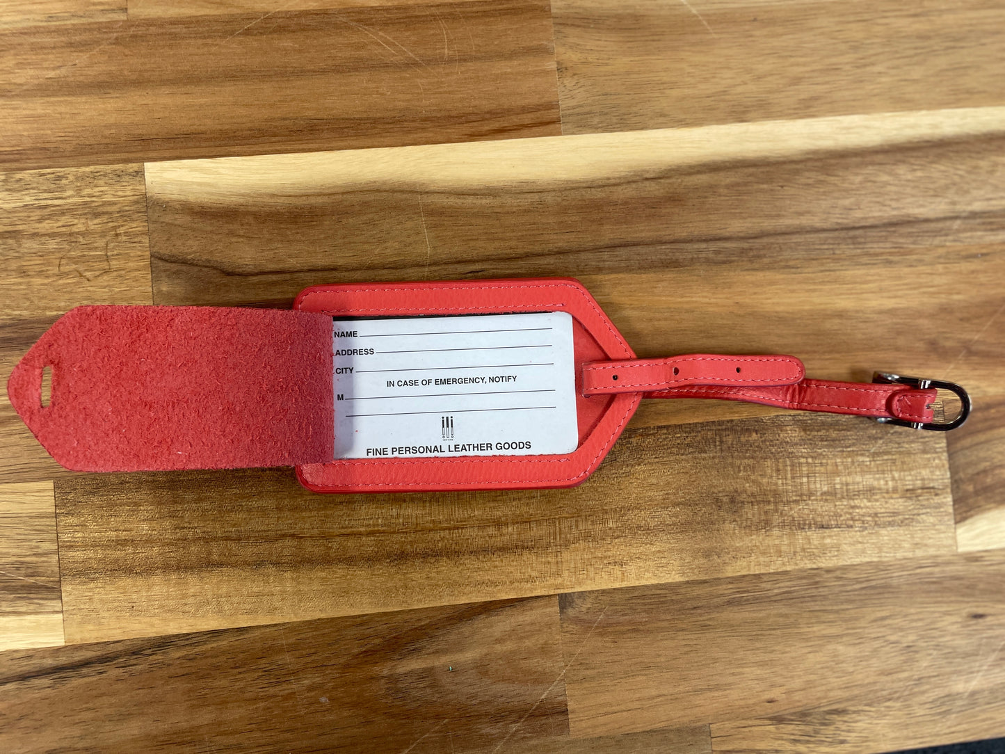 Leather Luggage Tag