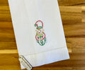 Elf Embroidered Tea Towel