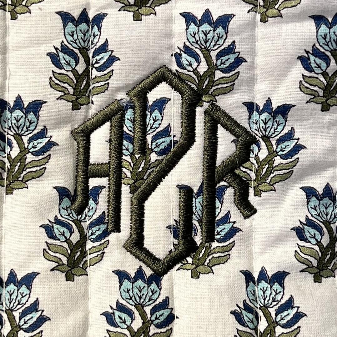 Block Print Clutch