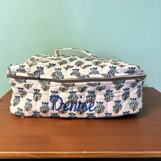 Block Print Travel Case