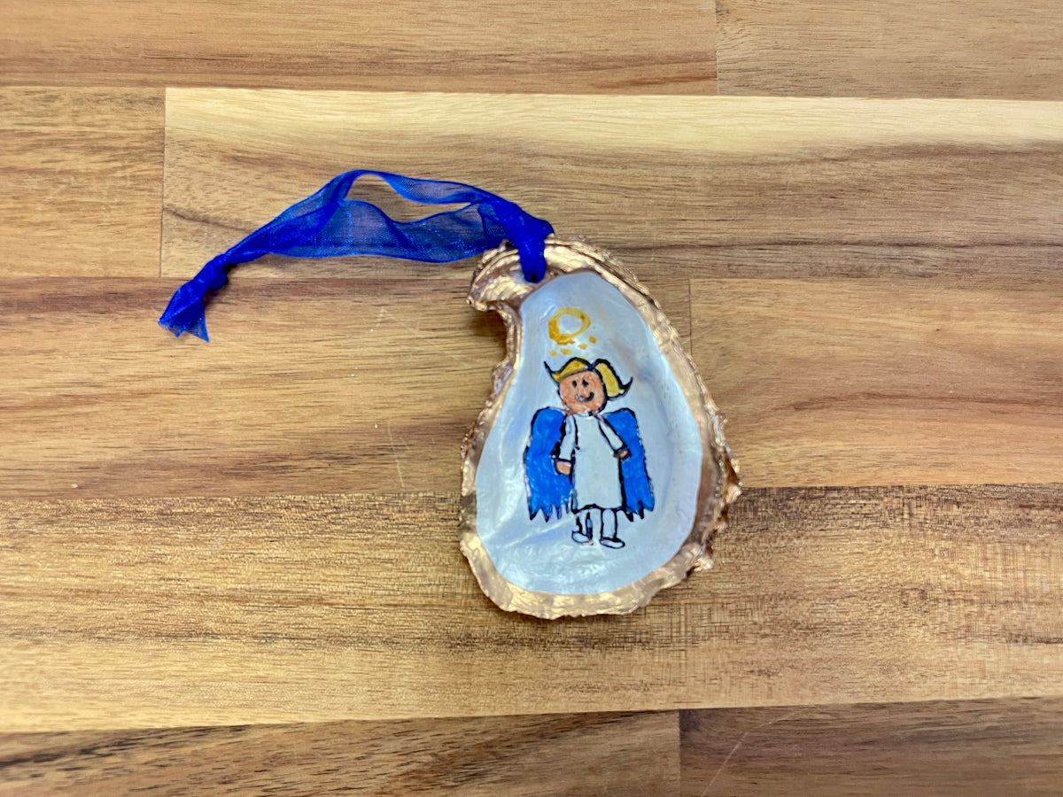 Connor's Hand Painted Angel Ornament