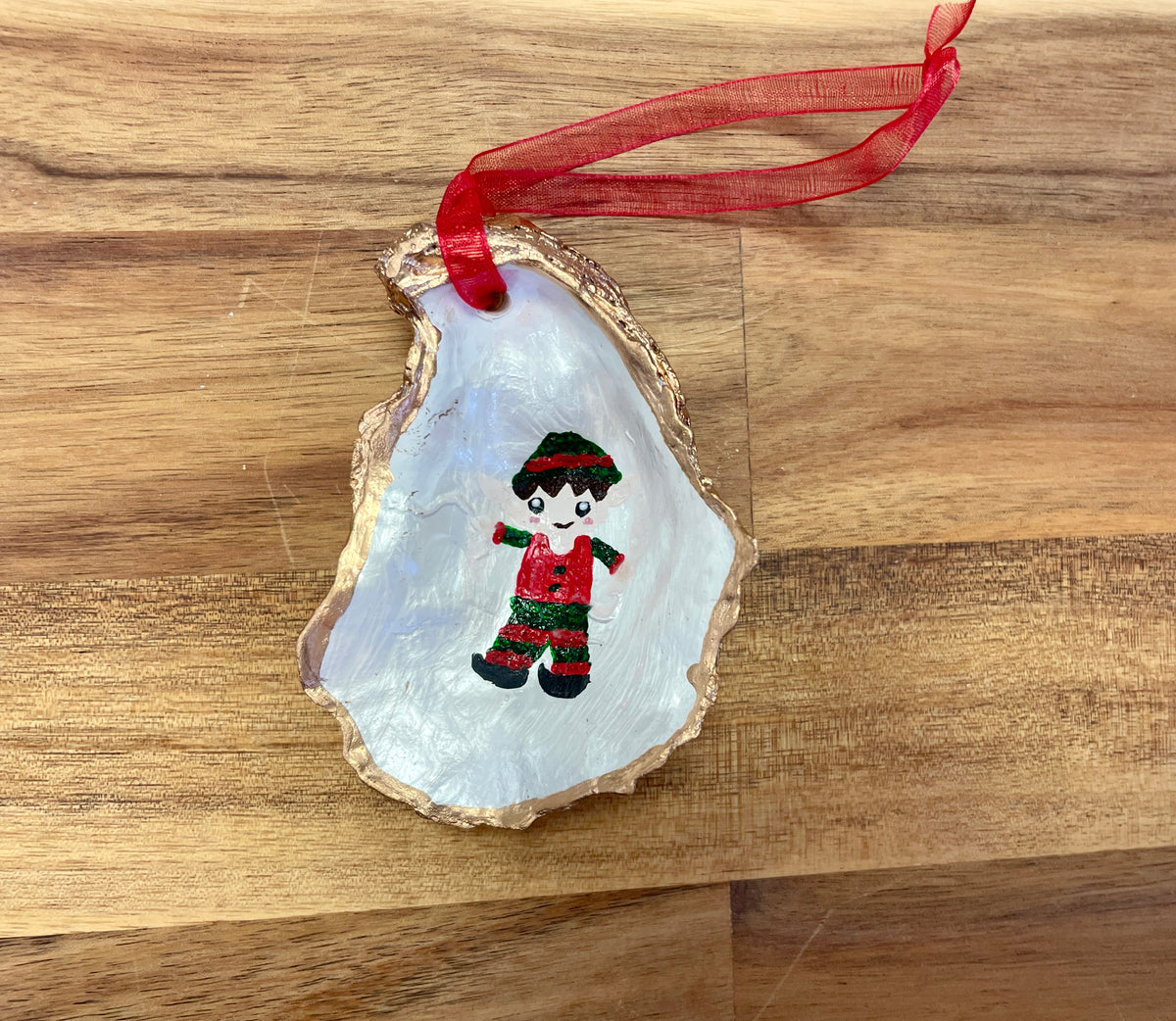 Henry's Hand Painted Shell Ornament