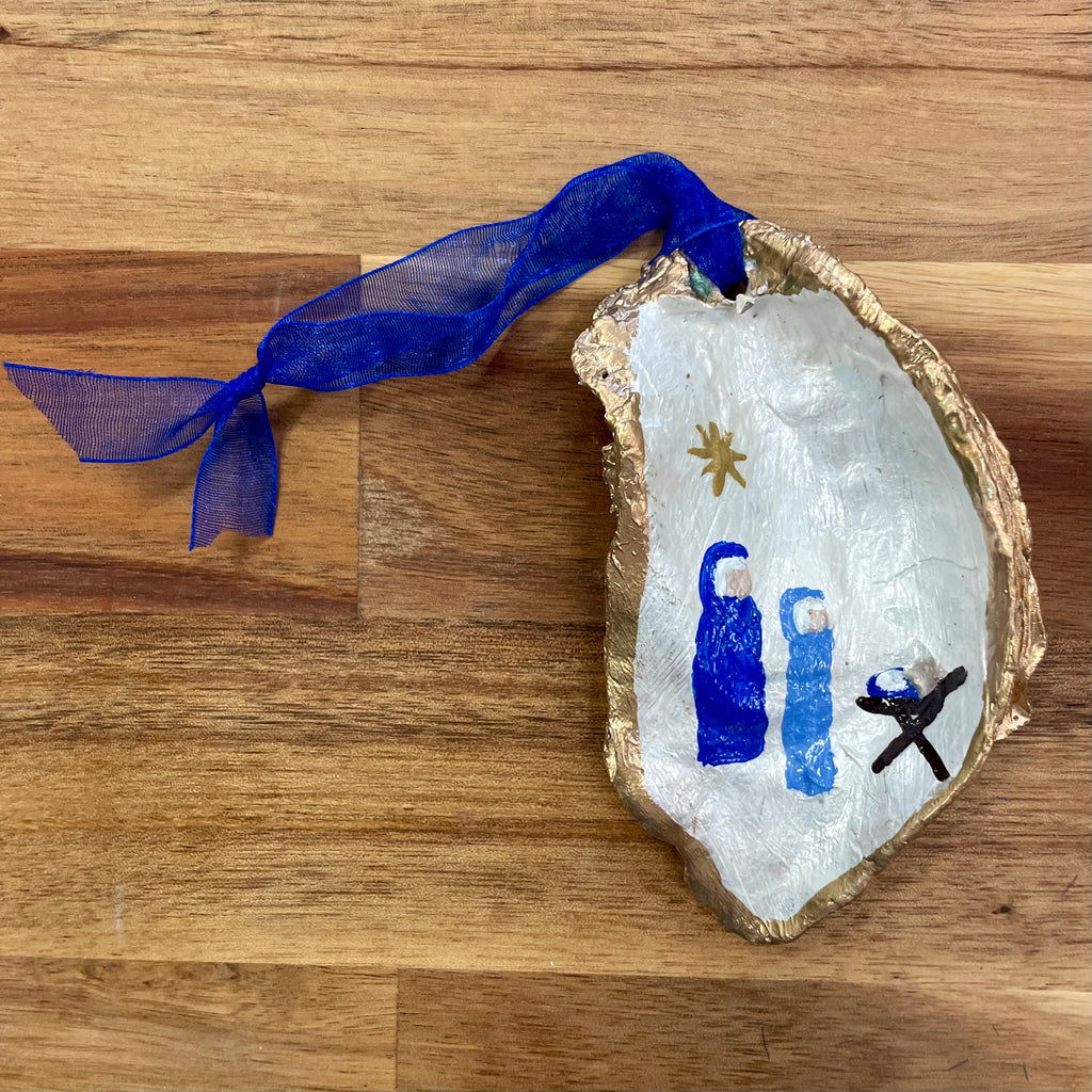 Henry's Hand Painted Shell Ornament