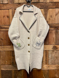 Cactus Hand Embroidered Cardigan