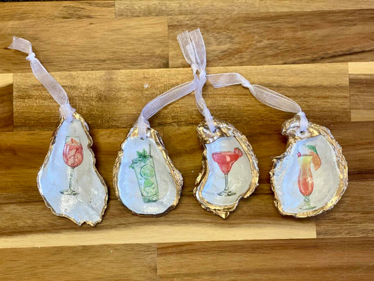 Cocktail Shell Ornament Set