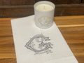 Vine Monogram Tea Towel and Candle Set