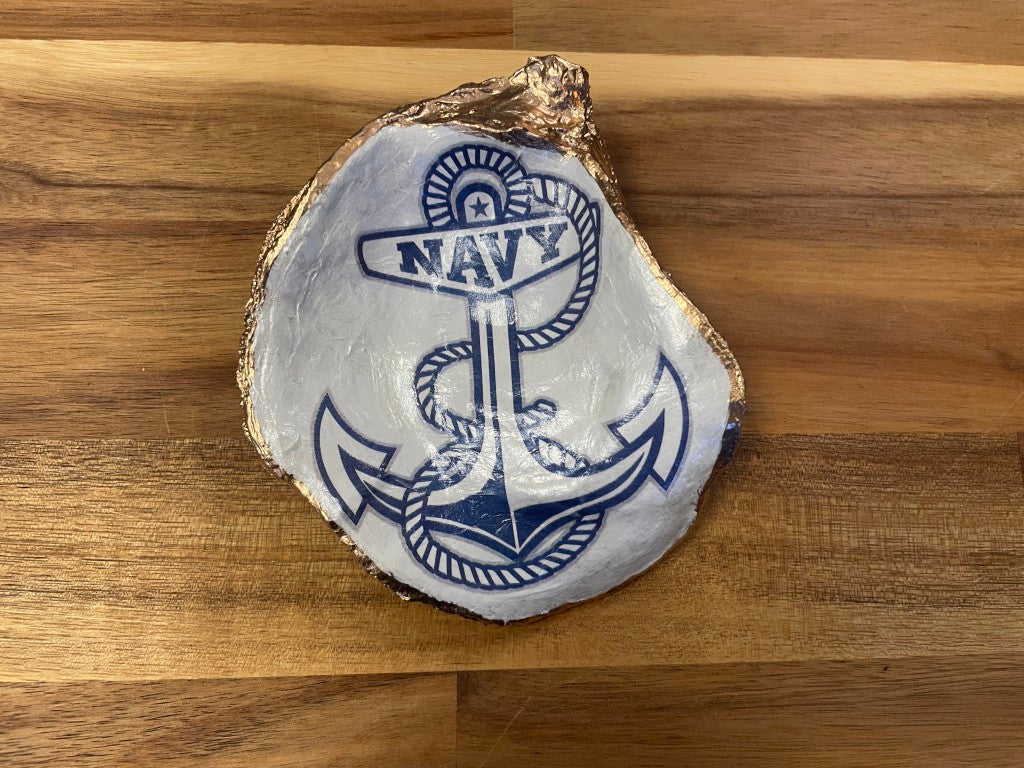 USNA Shell Ornament or Ring Dish