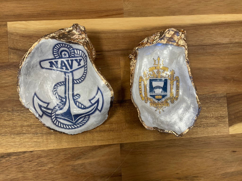 USNA Shell Ornament or Ring Dish