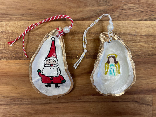 Henry's Hand Painted Shell Ornament