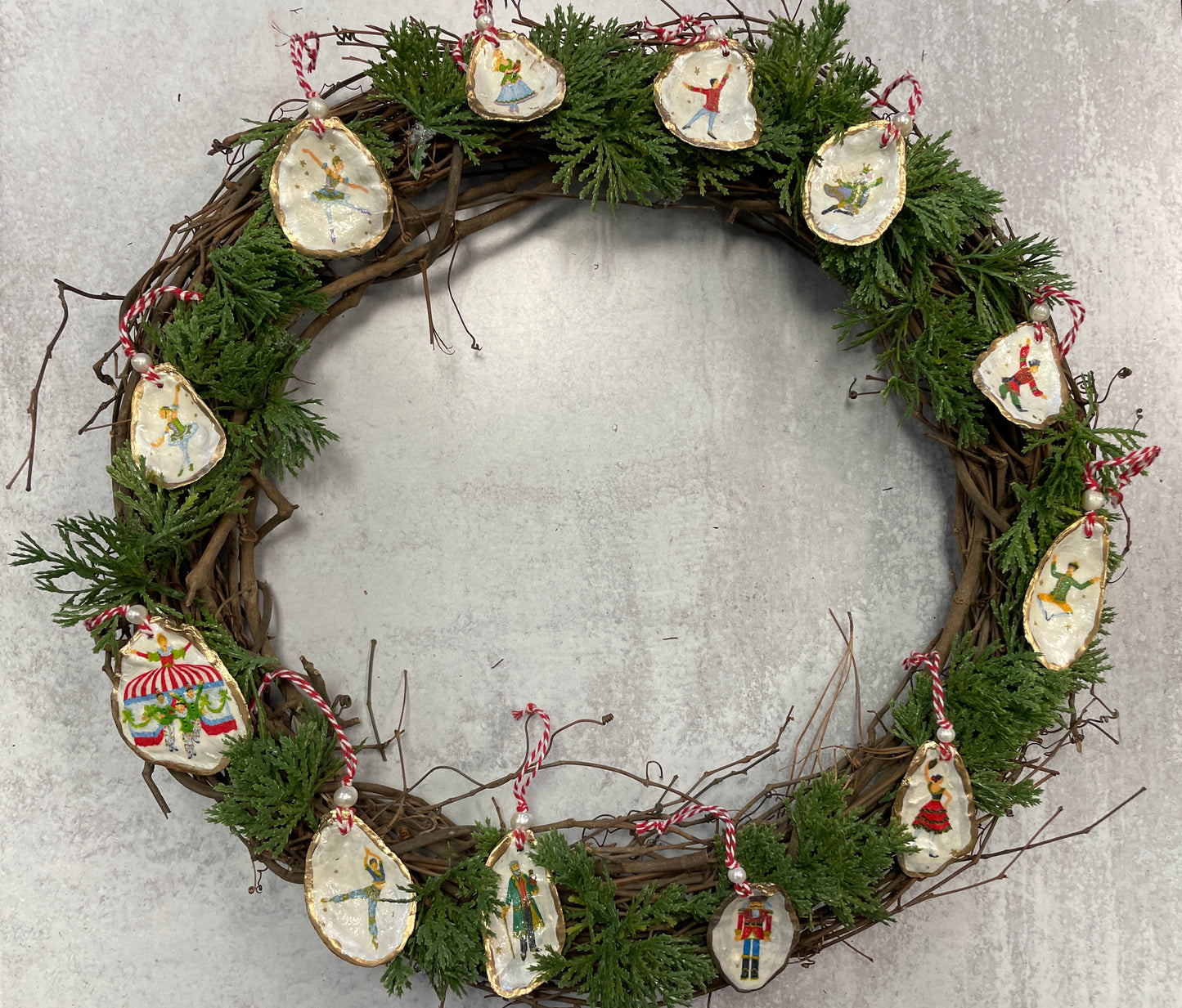 Nutcracker Set Shell Ornaments