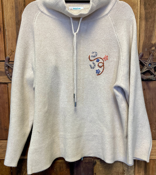 Hand Embroidered Pullover