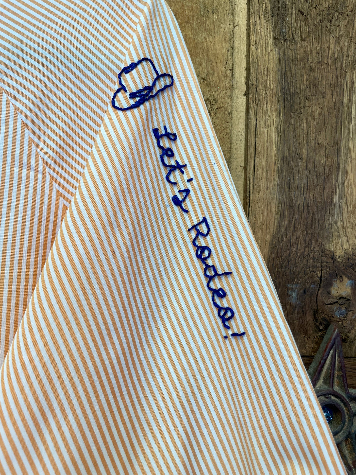Let's Rodeo Embroidered Button Down Shirt