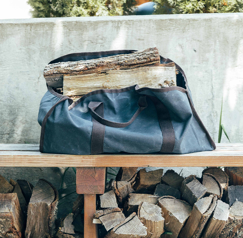 Waxed Log Carrier
