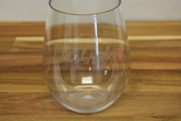 Stemless Acrylic Wine Glasses - Custom (Set of 6)
