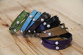Double Wrap Bracelet With Pearl Rivets