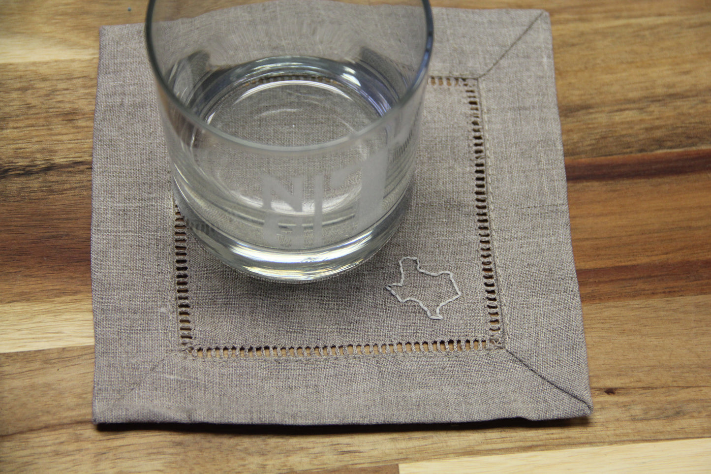 Texas State Embroidered Cocktail Napkins