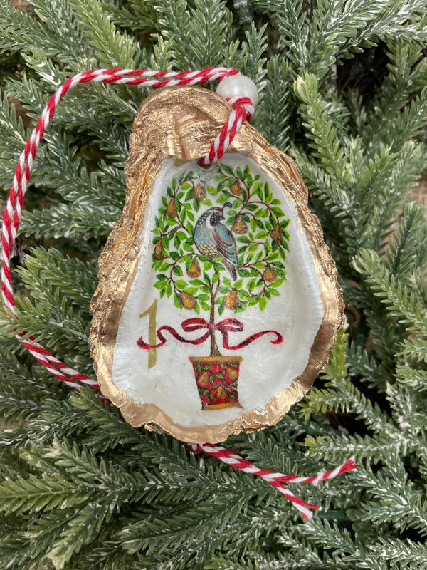 12 Days of Christmas Shell Ornaments