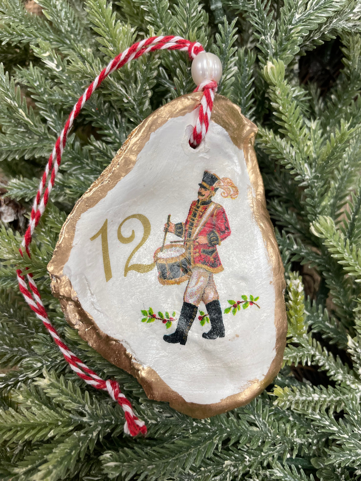 12 Days of Christmas Shell Ornaments