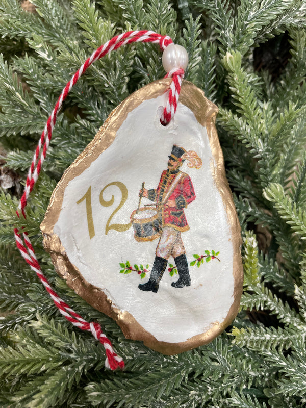 12 Days of Christmas Shell Ornaments