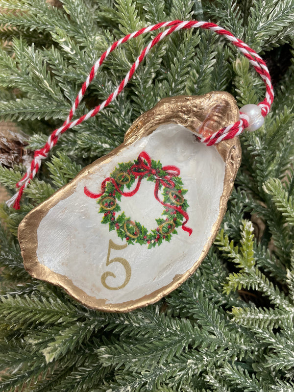 12 Days of Christmas Shell Ornaments