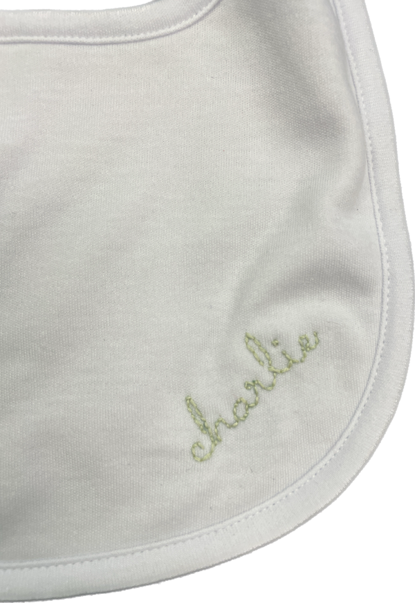 Embroidered Cloth Bib