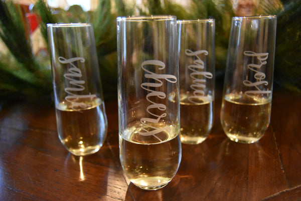 Stemless Champagne Flutes (Set of 4)