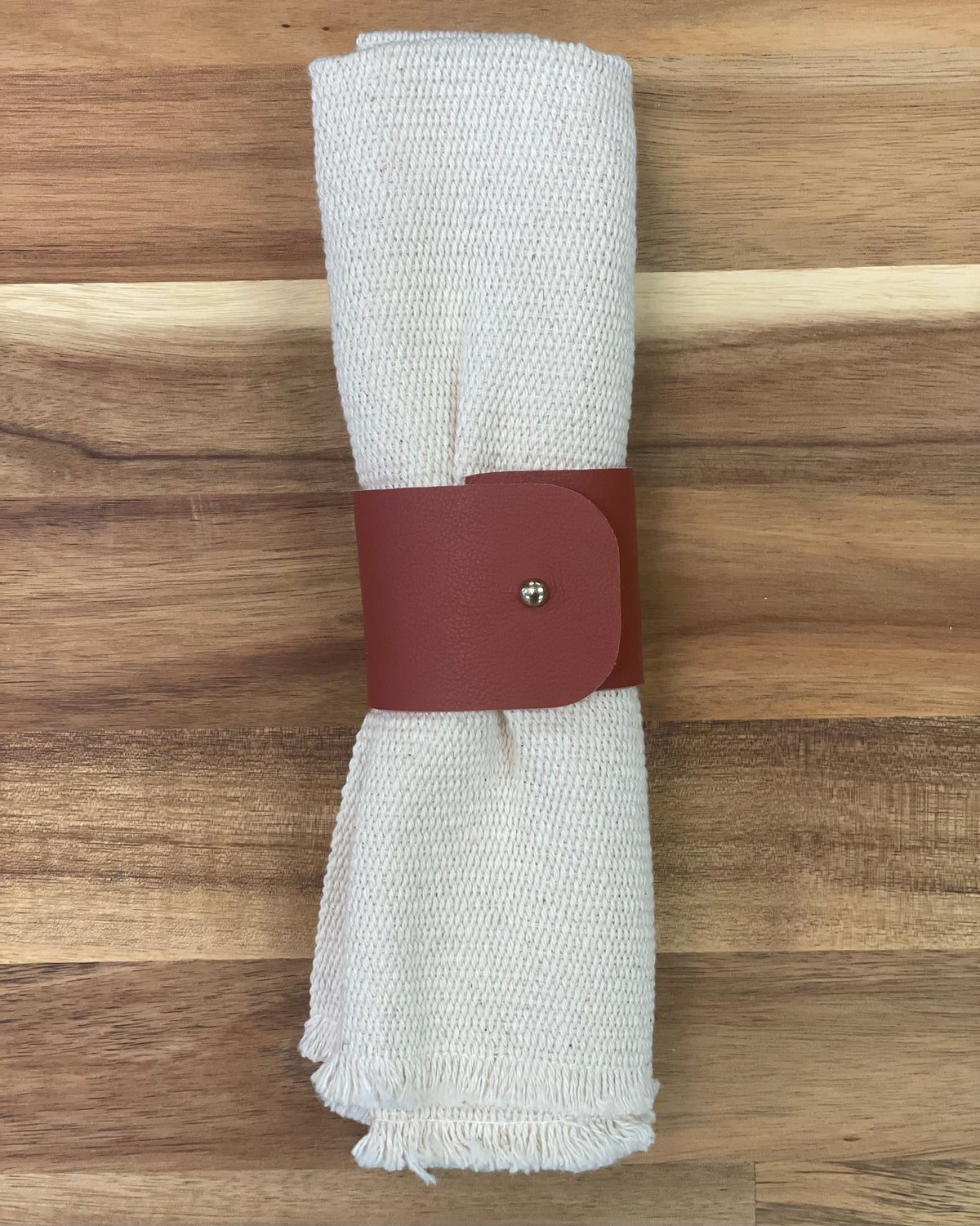 Leather Napkin Rings (Set of 6)