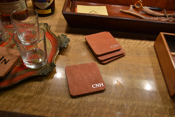Coasters - Cork & Leather Custom (Set 4)