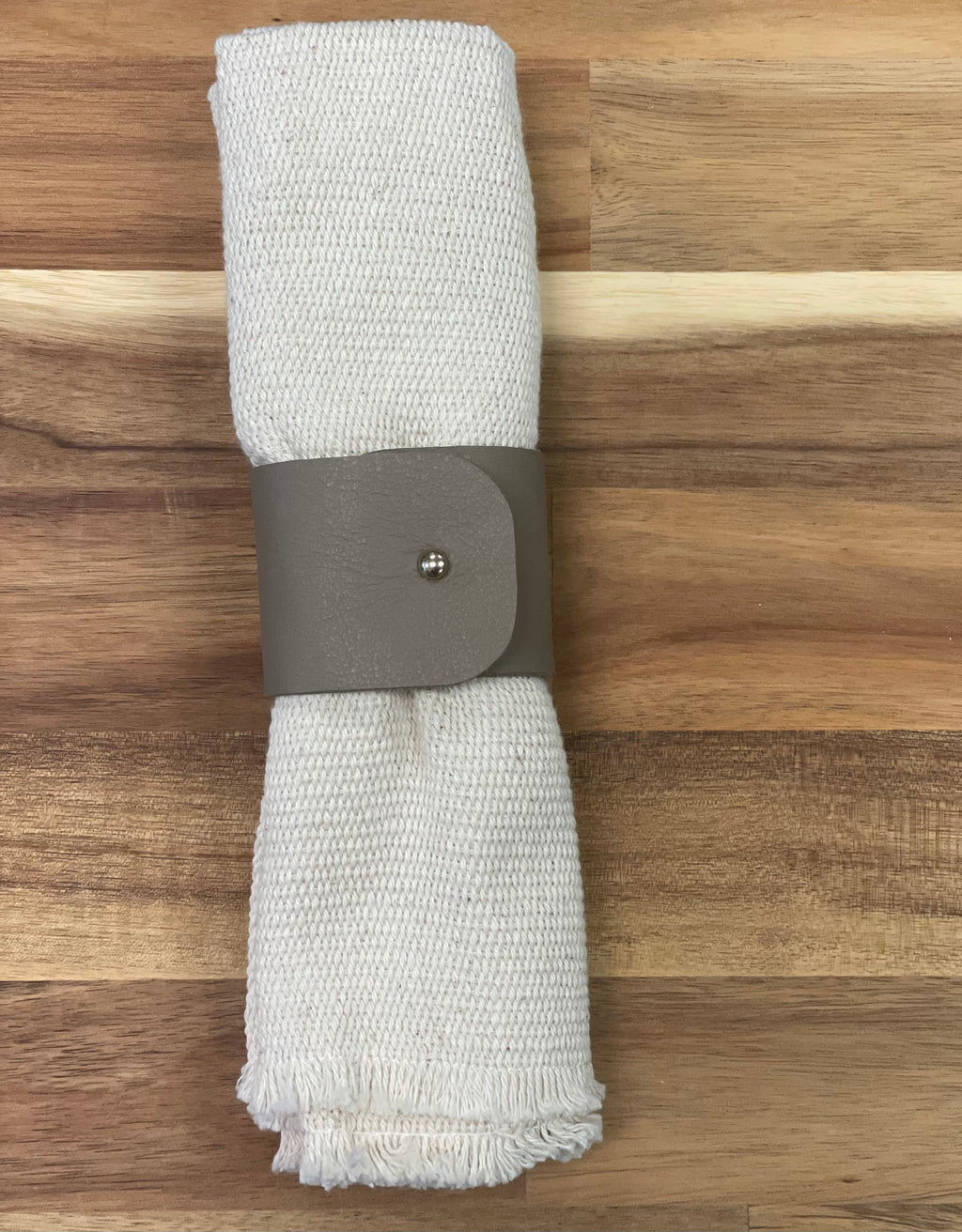 Leather Napkin Rings (Set of 6)